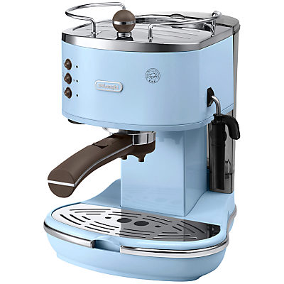De'Longhi Icona Espresso Coffee Machine, Light Blue De'Longhi Icona Espresso Coffee Machine, Light Blue